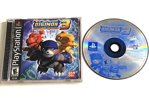 Digimon World 3 PS1 PlayStation 1 Complete Game Disc Manual RPG JRPG CIB 2003