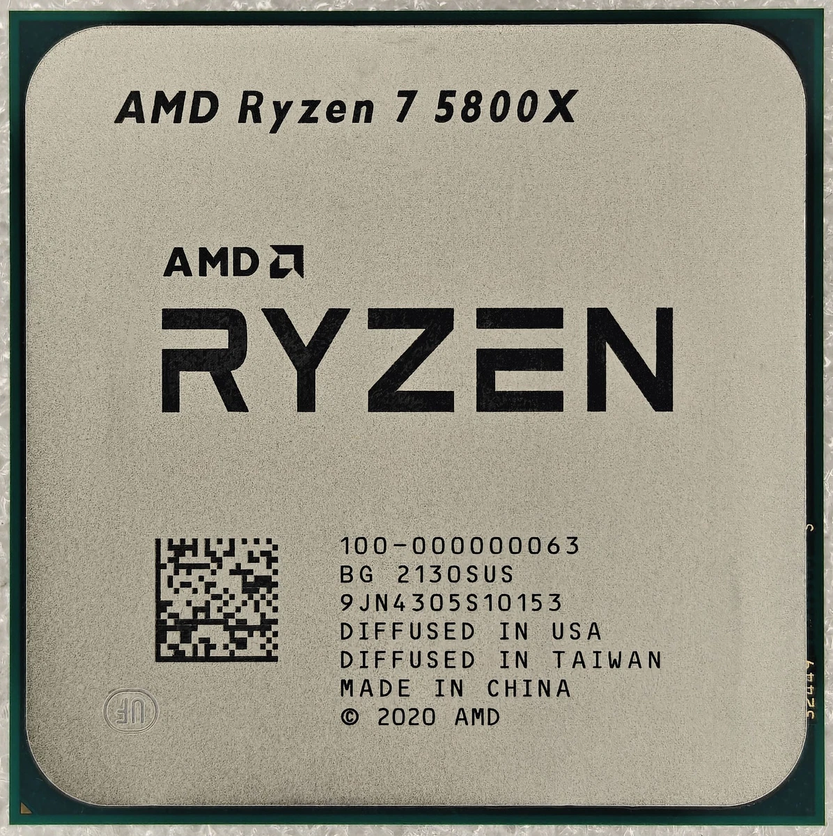AMD Ryzen 7 5800X Vermeer Escritorio Procesador 8Core 16Thread 3.8GHz 7nm DDR4