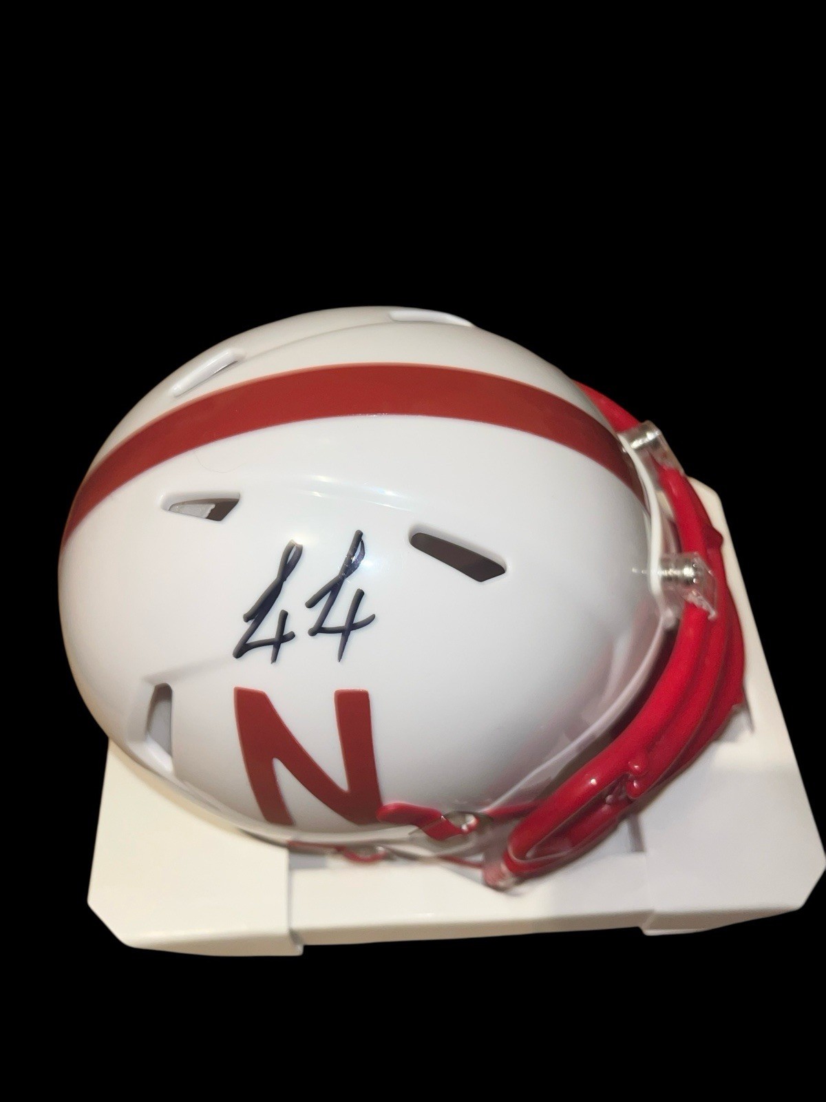 Luke Lindenmeyer Autographed Signed Nebraska Cornhuskers Football Mini Helmet TIGHT END JSA 