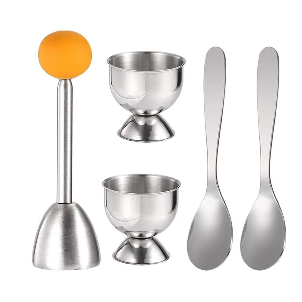 Egg Cracker Topper Set Soft Hard Boiled Eggs Separator Tool 2 Egg Cups2
Opens in a new window or tab