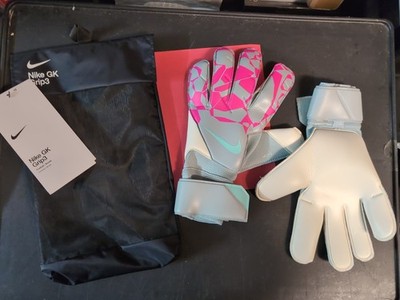 Nike GK Grip 3 Goalkeeper Soccer Gloves Ocean Cube Pink Blast Size 10 NWT