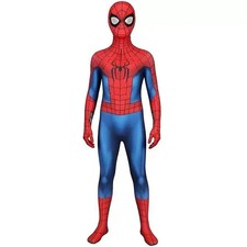Kids/Adult Spiderman Brand New Day Jumpsuit Cosplay Costume Suit Halloween Jump