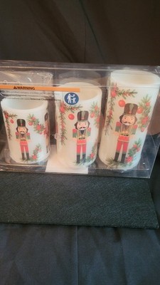 Nutcracker Flameless Led Candles Set 3 With Remote By Mikasa