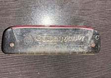M. Hohner Golden Melody 10 Hole Harmonica Germany Screw Key C