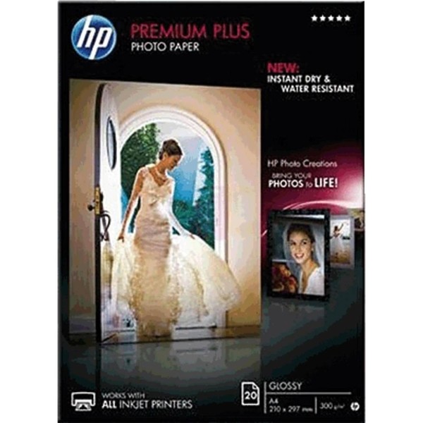 20Er Multipack Hp Premium Plus Photo Paper CR672A Fotopapier Din A4 300 G/M² 20-image