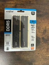 Crucial - Pro 32GB (2x16GB) DDR5 5600MHz C46 UDIMM Desktop Memory - Black