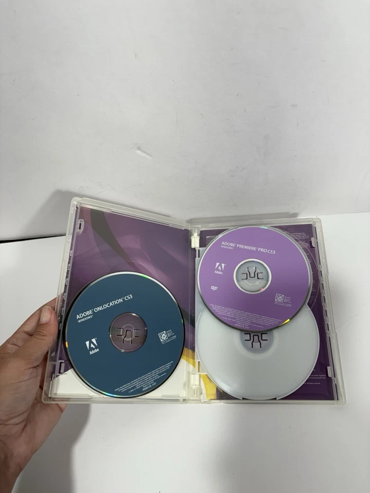 Adobe Premiere Pro CS3 Windows 3 Discs Miss Workshop* USED* AS IS* - Image 2 of 4