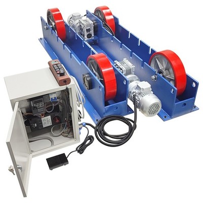 3T 220V Dual Motor Drive Adjustable Welding Turning Roller Remote Control