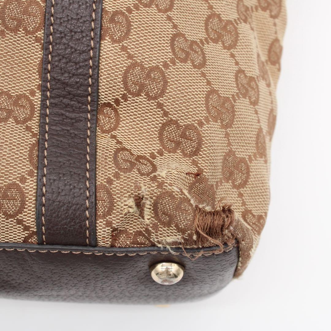 GUCCI Abbey 141470 213317 GG Canvas Tote Bag Beige Brown From Japan thumbnail 24