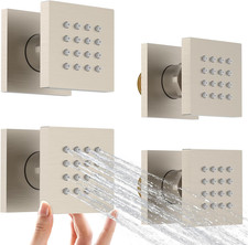 Shower Body Spray Jets with on off Switch Adjustable Flow Showerhead Body Sprays