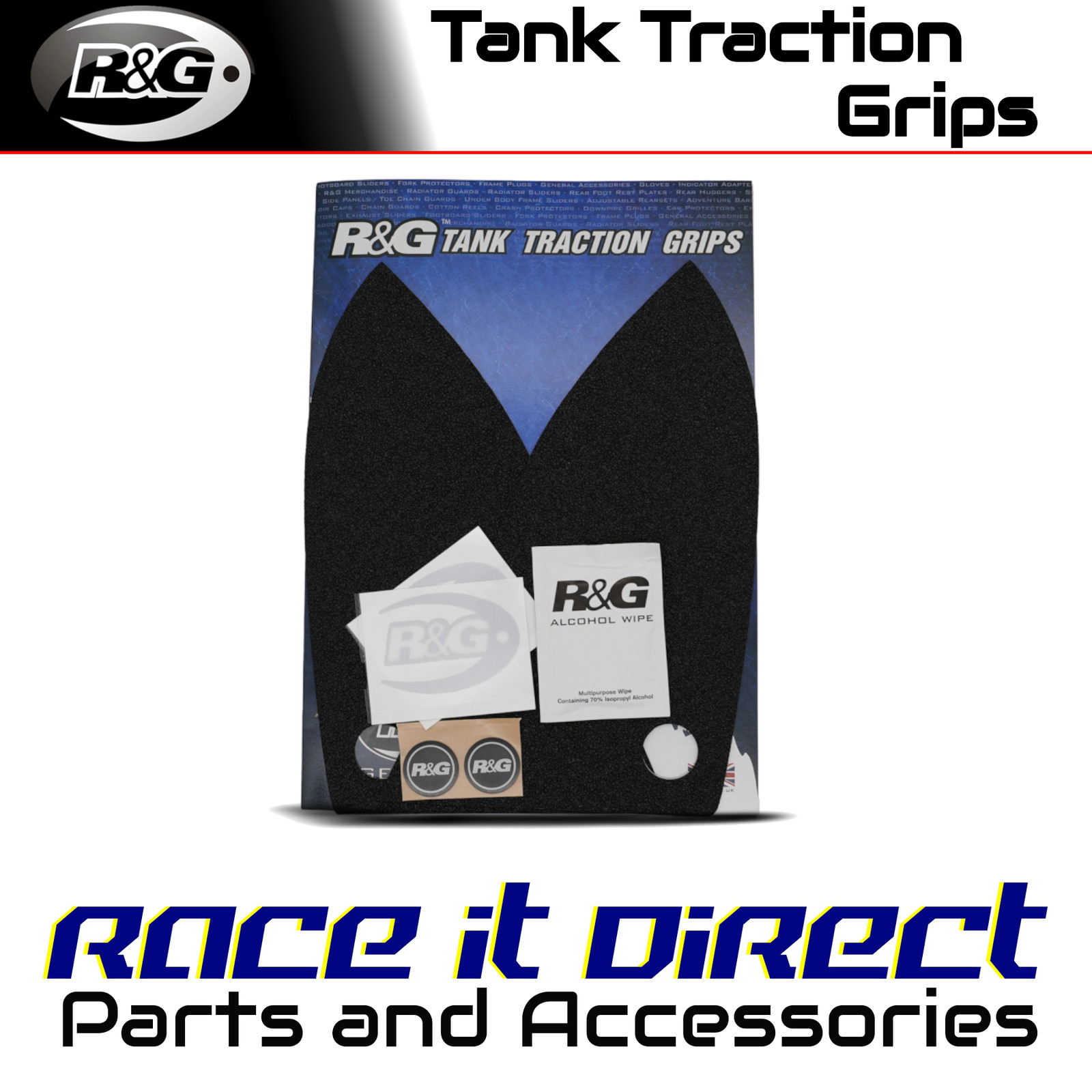 Tank Traction Grips for Ducati Scrambler Icon 2023-2026 Clear R&G