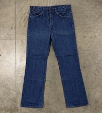 Vintage Levi’s 517 Bootcut Dark Washed Denim Jeans 34x31.5 Made In USA 1980s 80s