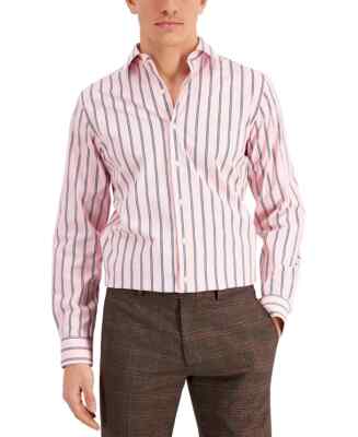 Bar III Men's Slim Fit Stripe Dress Shirt, Pink Blue, XL | eBay Bar III Men's Slim Fit Stripe Dress Shirt, Pink Blue, XL | eBay