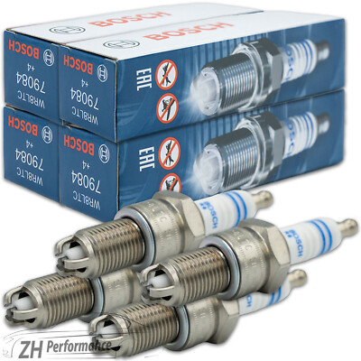 4x BOSCH WR8LTC Zündkerze 0 242 229 658 entstört VW Golf Passat Polo Transporter