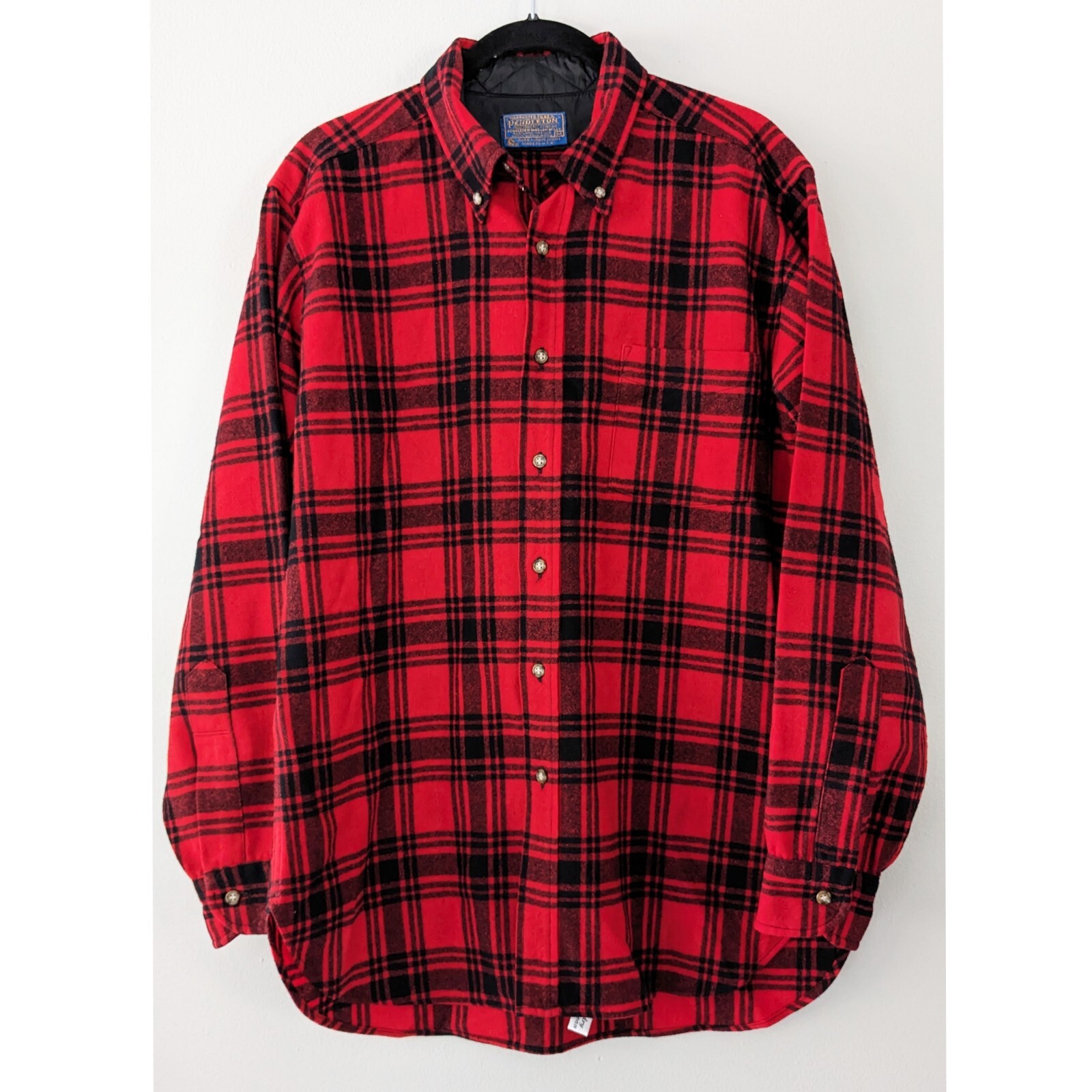 Vintage Pendleton Virgin Wool Button Down Flannel… - image 1