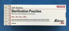 Pro Advantage Sterilization Pouch 3.5"x9" Self Seal Autoclave Box of 200 P013590