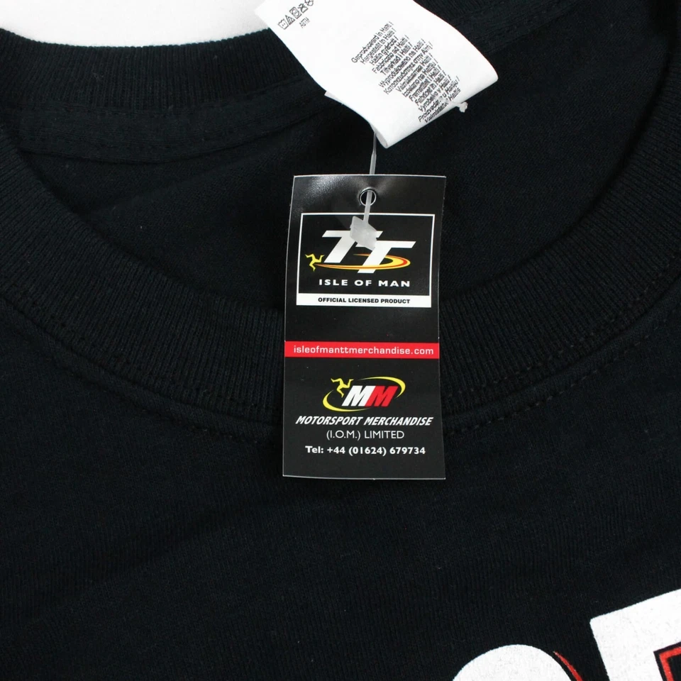 Raro NUEVO Oficial Isla de Man TT 2017 Camiseta Para Hombre Talla L - Imagen 4 de 4