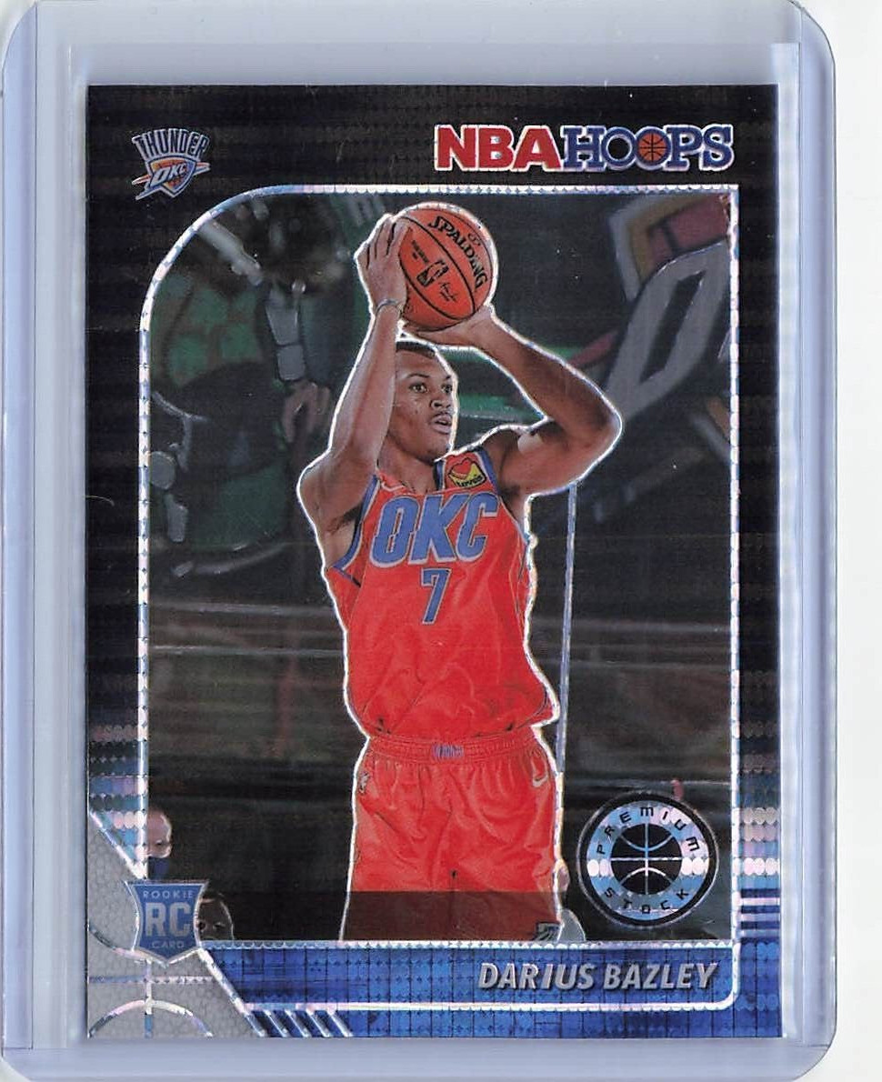 2019 NBA Hoops Premium Stock - Darius Bazley - Black Parallel Pulsar #249 RC