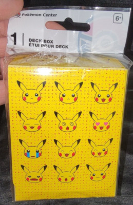 Pikachu Face Emoji Moods Pokemon Center Cards Deck Box NEW Sealed Boxes 2025