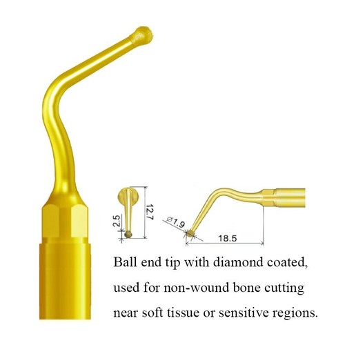 Dental Scaler Piezo Surgery Ultrasonic Tips Fit for Woodpecker/Mectron Handpiece - Picture 29 of 45
