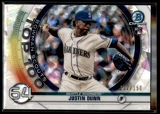 2020 Bowman Scouts Top 100 ATOMIC Justin Dunn Seattle Mariners 112/150