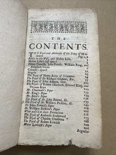 1716 An historical account of all the tryals and attainders of high-treason Book - Foto 2 di 7