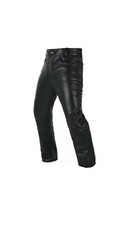 Men's Motorbike Real Leather Pant 5 Pockets Black Leather Pant 501 Style Size 36