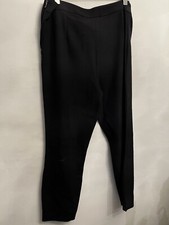 Dolce & Gabbana-Size 44-Womens black trousers-Side zip evening pant- Immaculate