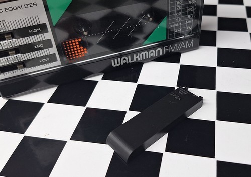 1 (3D Print) Black BATTERY TRAY COVER for Sony Walkman FM18/28 Cassette Player  - Picture 3 of 6