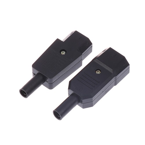 16A 250V Black IEC Straight Cable Plug Connector C13 C14 Female Male Plug _yi - Afbeelding 8 van 14