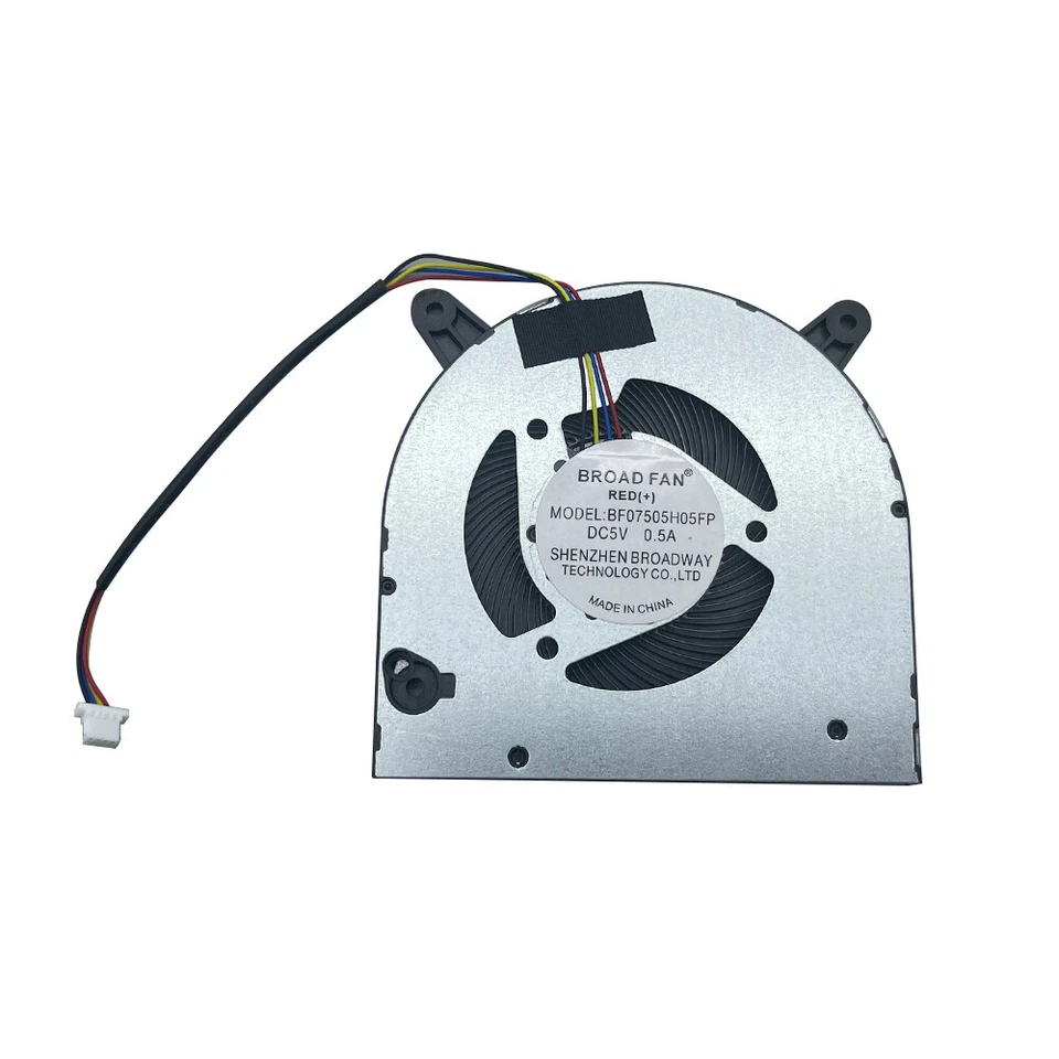Ventilador de refrigeración CPU portátil BF07505H05FP DC5V 0,50A 4 pines Foto 2 de 4