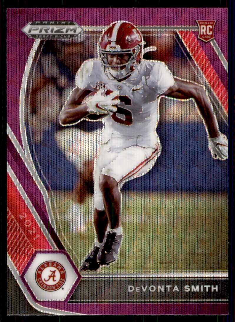 2021 Panini Prizm Draft Purple Wave RC DeVonta Smith Alabama Crimson Tide #101