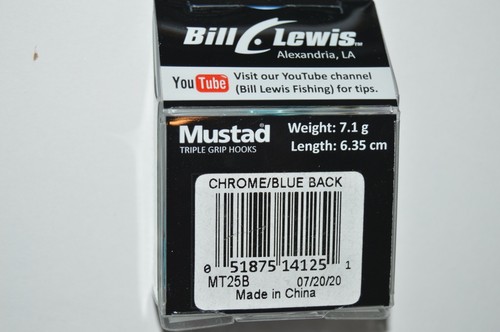 3 lures bill lewis rat l trap 2 1/2" 1/4oz lipless crankbait chrome blue back - Picture 5 of 5