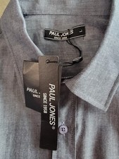Paul Jones Men's Shirt Size L Gray Long Sleeve Button-up NEW