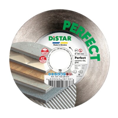 Diamanttrennscheibe Fliesen, Keramik 1A1R 125x1,5x10x22,23 Premium Qualität