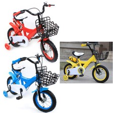 12" Kids Bicycle Boys Girls Bike Disk Brake w/ Training Wheels for 3-6 Years Old