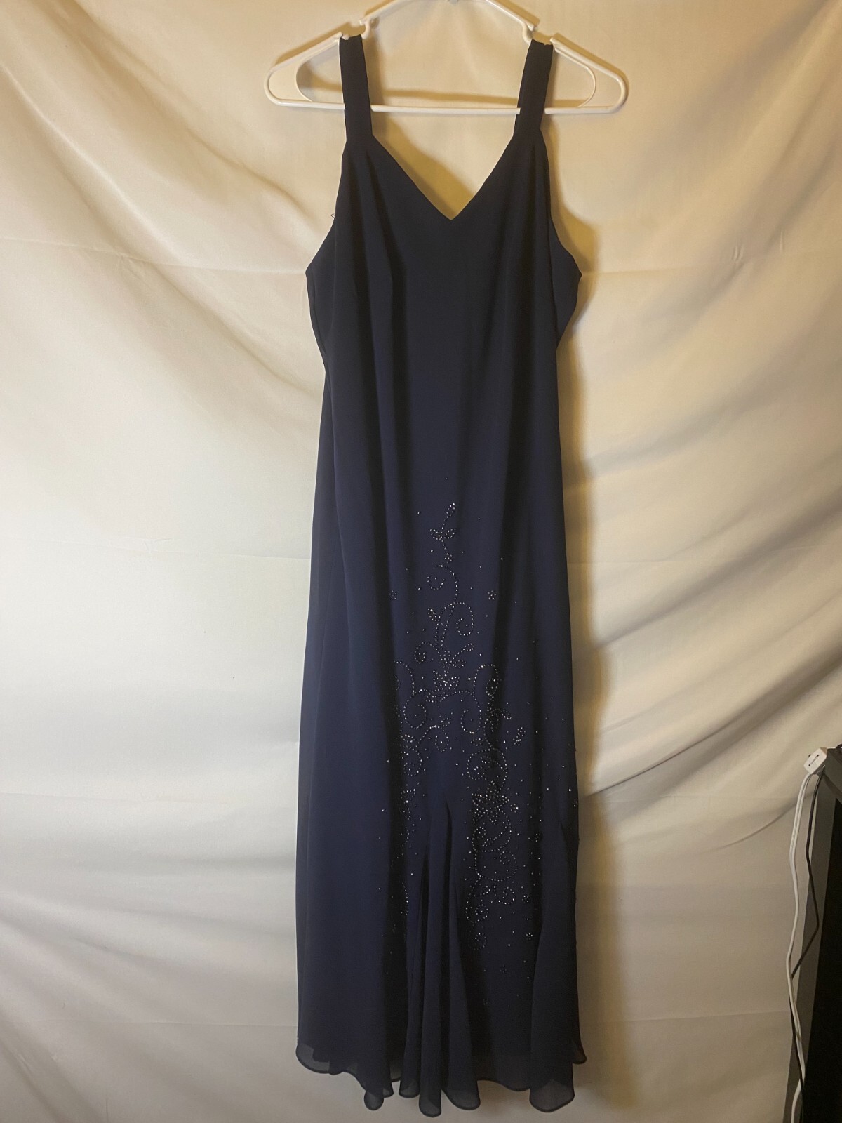 R & M Richards Mother of the Bride Navy Blue Dress Jacket Womens Size