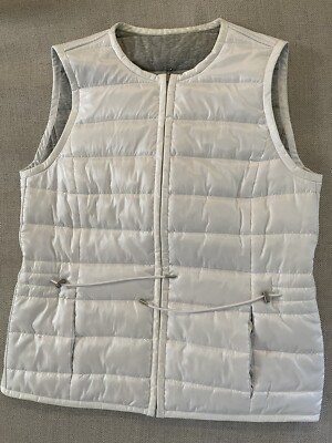 LAFAYETTE 148 New York Reversible Mixed Media Vest Monili Trim Size P $598 