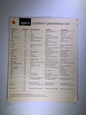 AppleWorks Quick Reference Card - Apple Computer Inc.