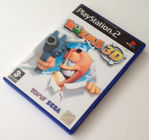Worms 3D Sur Playstation 2 – Complet (boîte, Livret, Disque), Version FR, Bon état
