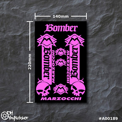 Marzocchi Sticker Pink | Aufklebersatz Set Fahrrad eBike BMX MTB Gabel