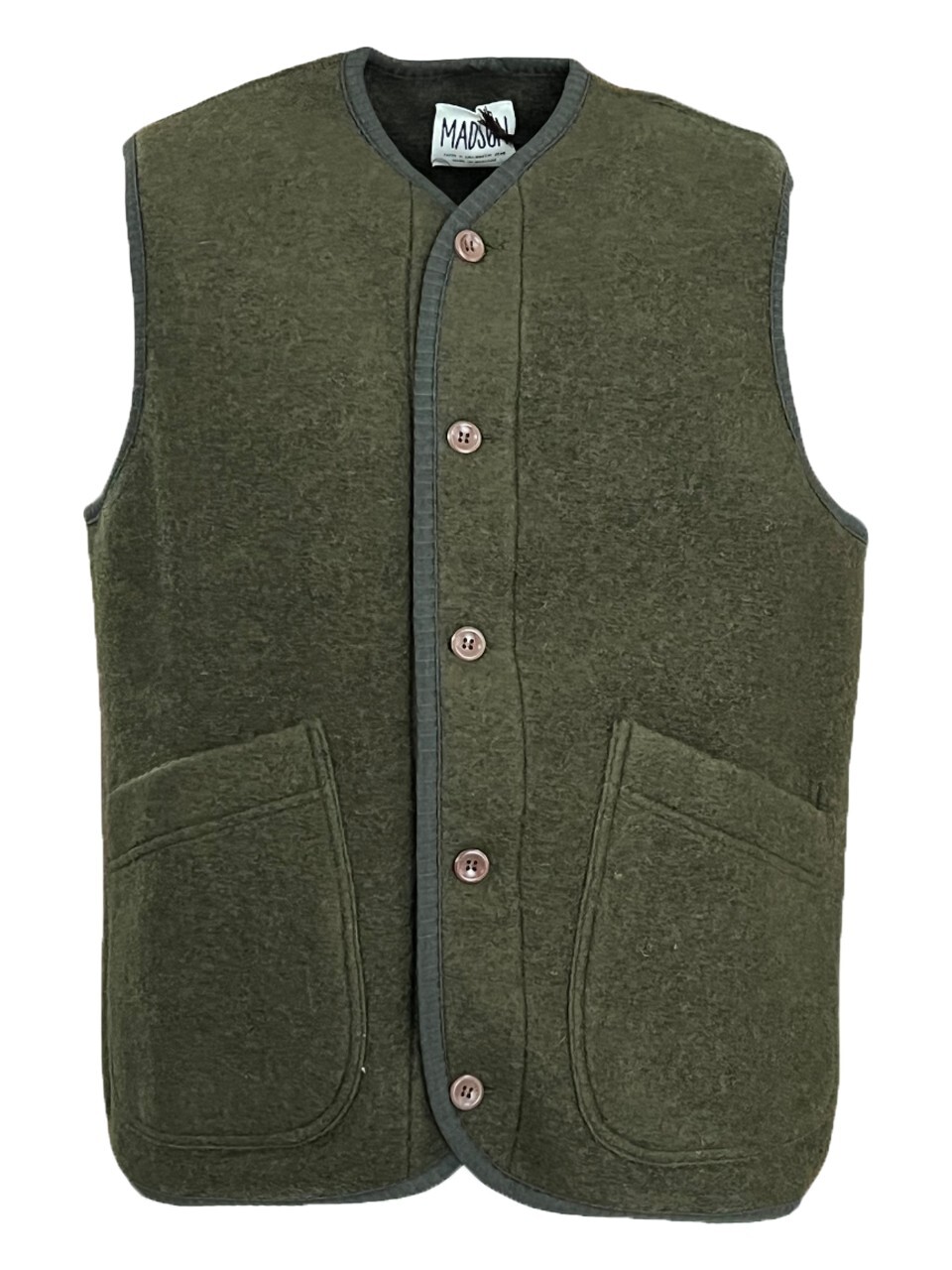 MADSON by BottegaChilometriZero жилет uomo lana cotta DU24743 СДЕЛАНО В ИТАЛИИ