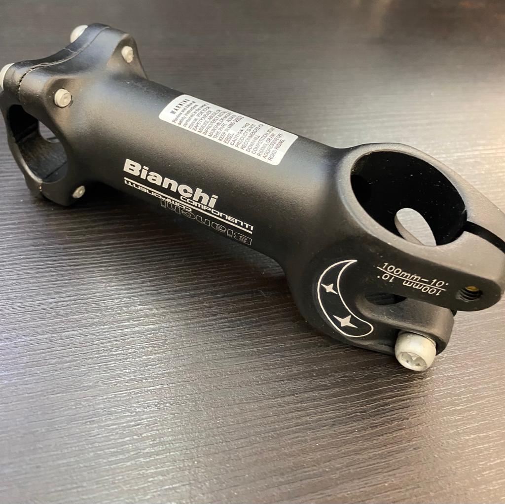 BIANCHI COMPONENTI STEM 100MM 1-1/8 10 DEGREE 31.8mm ROAD RACING
