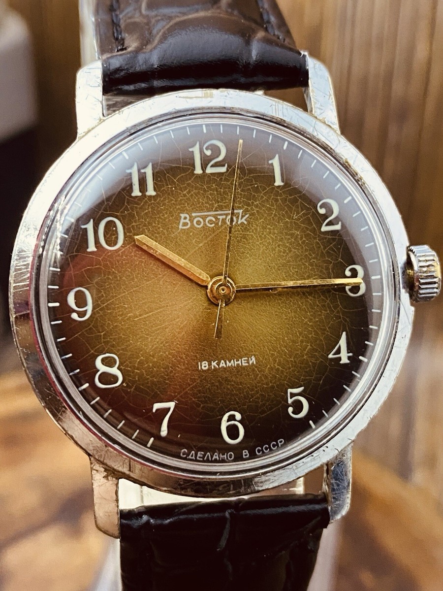WOSTOK VINTAGE 2209 SU Early Watch USSR VOSTOK Eared SOVIET Rare