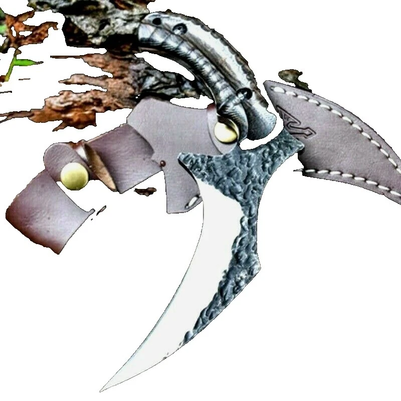 Hoja de acero al carbono Karambit Full Custom modernos de colección y cuchillos de hoja fija hechos a mano