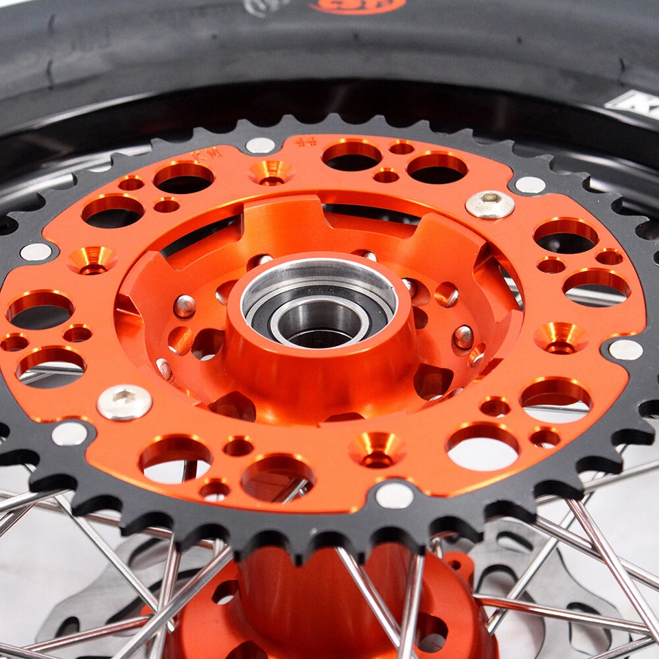 KKE 3.5/4.25 Supermoto CNC Wheels With Tires for KTM SX SXF XC EXC EXC-F 03-26 - image 4 of 4
