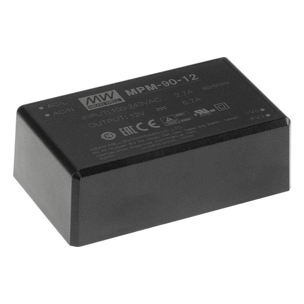 Alimentation AC/DC circuit imprimé Mean Well MPM-90-24 transformateur 24V 90W
