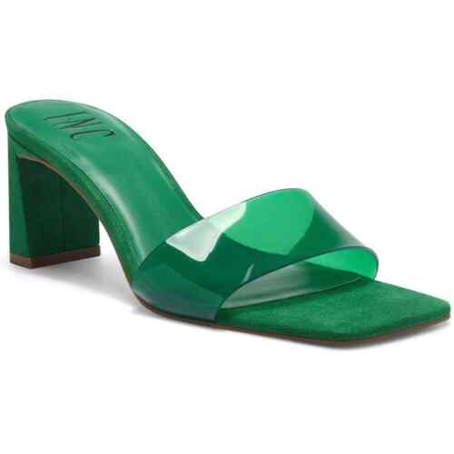 INC International Concepts Women High Heel Slide Sandal Beyla2 Size US 5.5 Green - Picture 1 of 3