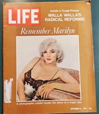 Life Magazine Remember Marilyn Monroe On The Cover Sept 8 1972 Vol 73 No 10 