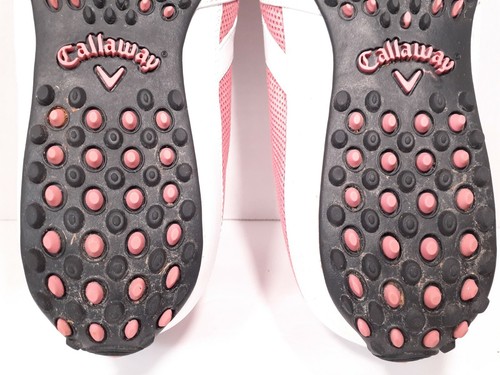 Callaway Women’s Spikeless Golf Shoes Size 8.5 Pink And White - Picture 8 of 12